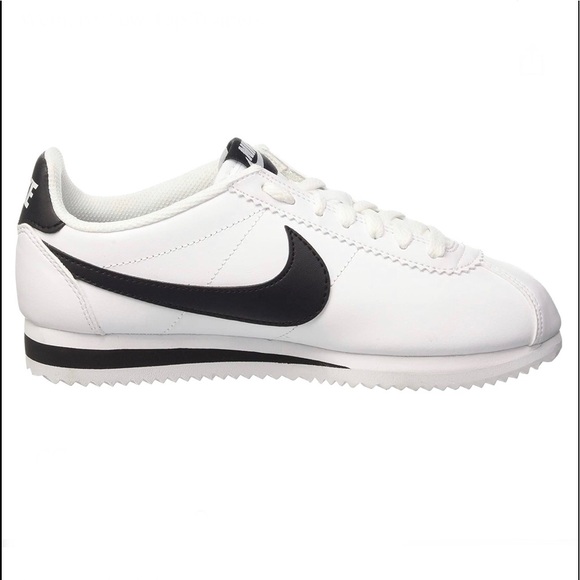 cortez nike black white